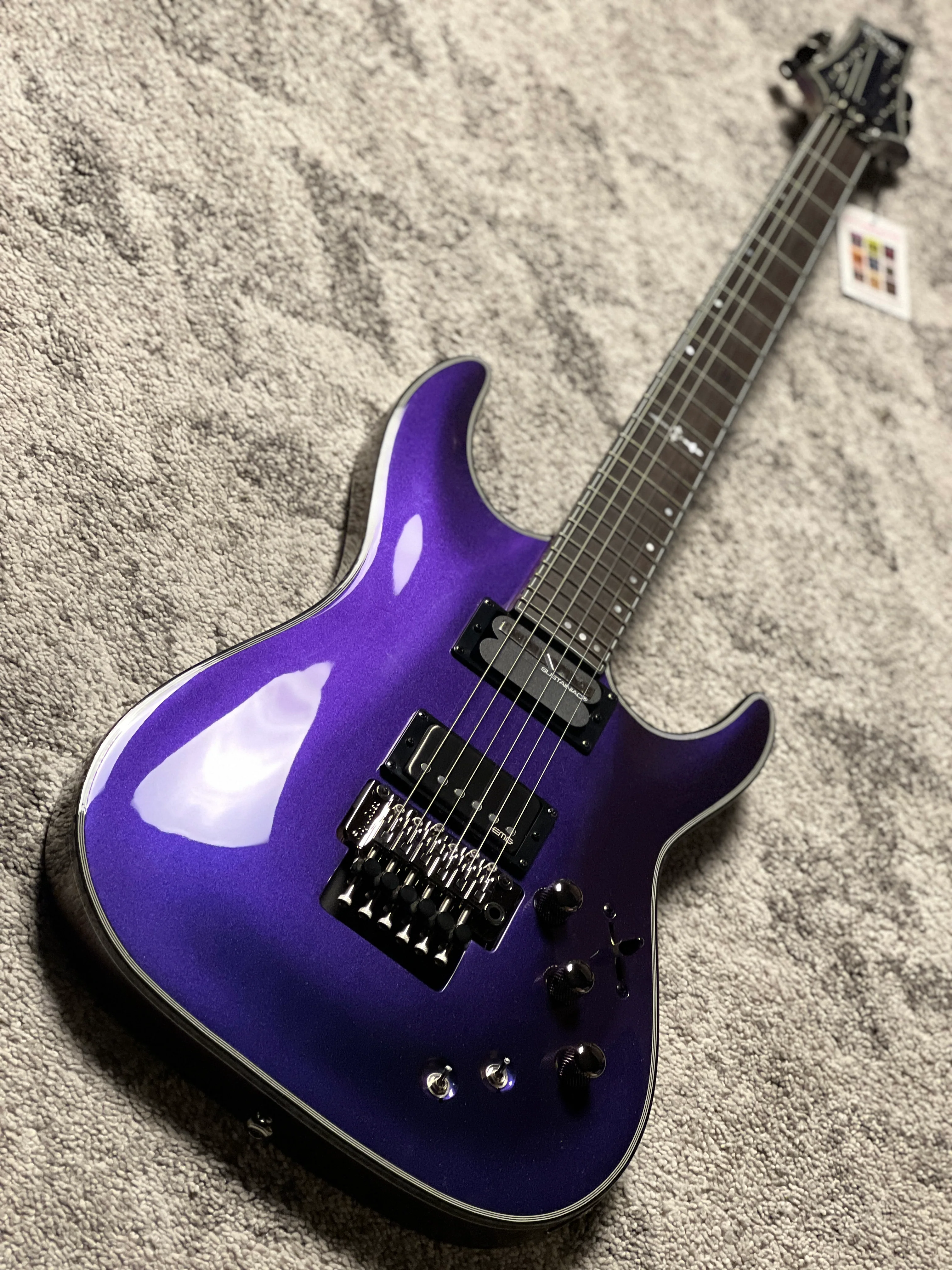 Schecter Hellraiser Hybrid C-1 FR S UV in Ultra Violet W24111648 - Image 5