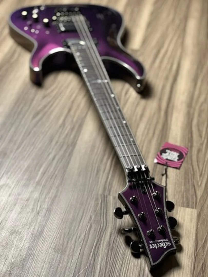 Schecter Hellraiser Hybrid C-1 FR S UV in Ultra Violet - Image 5