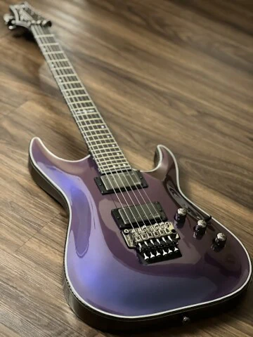 Schecter Hellraiser Hybrid C-1 FR UV in Ultra Violet - Image 4