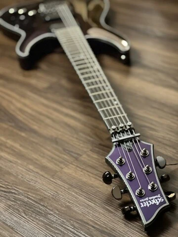 Schecter Hellraiser Hybrid C-1 FR UV in Ultra Violet - Image 6