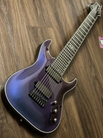 Schecter Hellraiser Hybrid C-8 UV in Ultra Violet - Image 2
