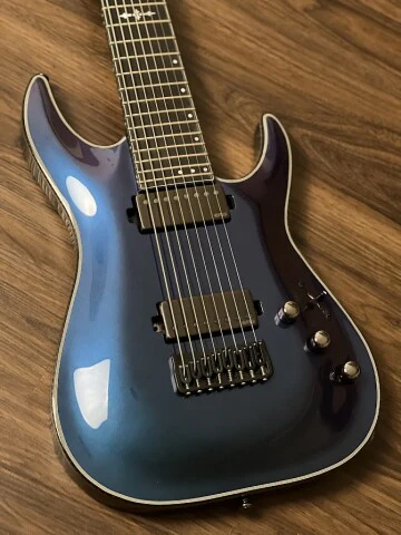 Schecter Hellraiser Hybrid C-8 UV in Ultra Violet - Image 3