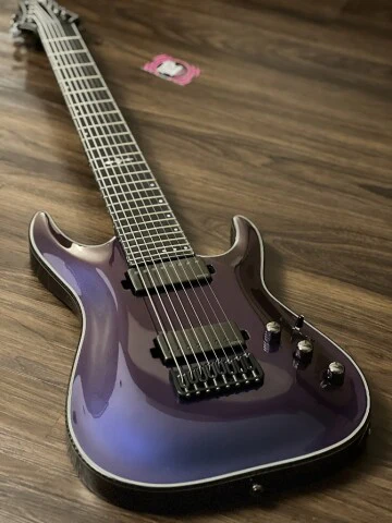 Schecter Hellraiser Hybrid C-8 UV in Ultra Violet - Image 4