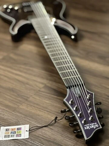 Schecter Hellraiser Hybrid C-8 UV in Ultra Violet - Image 6