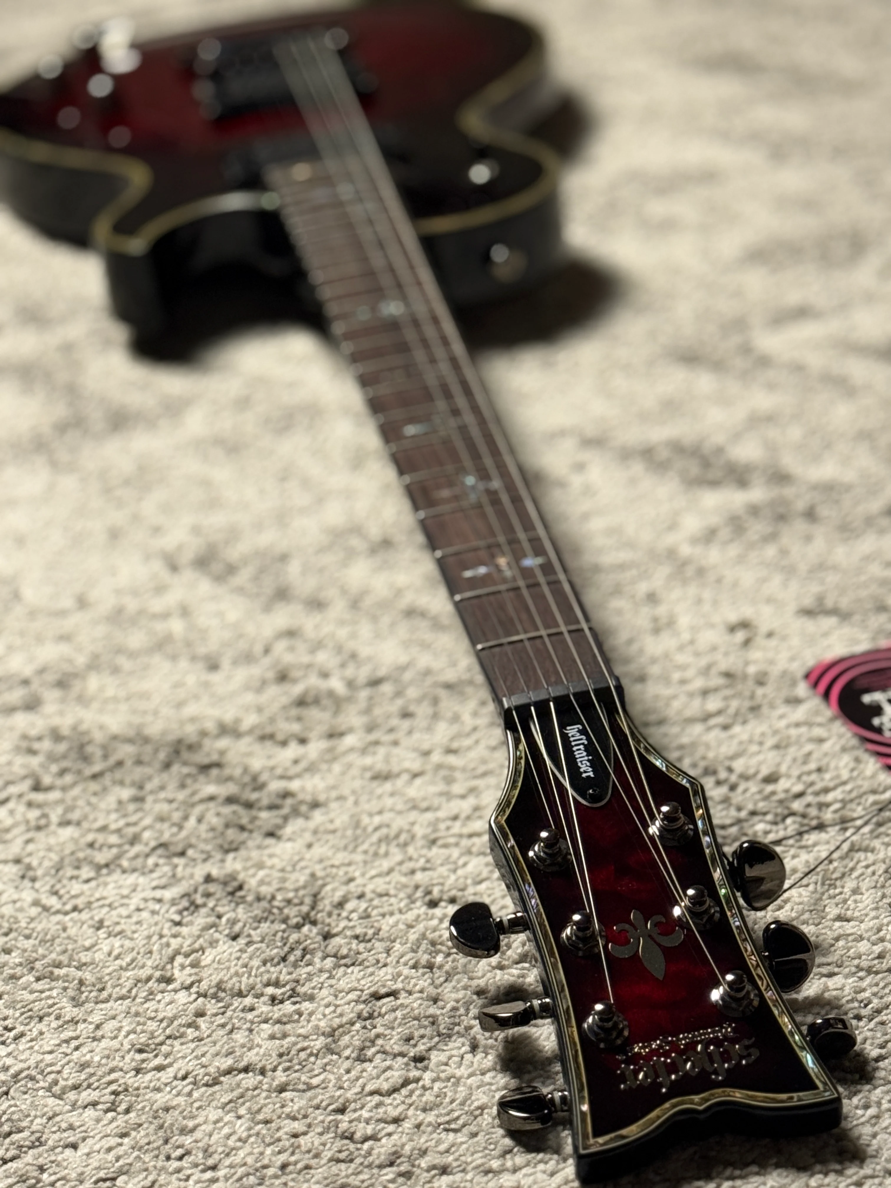 Schecter Hellraiser Solo-II Passive in Black Cherry W19040015 - Image 8