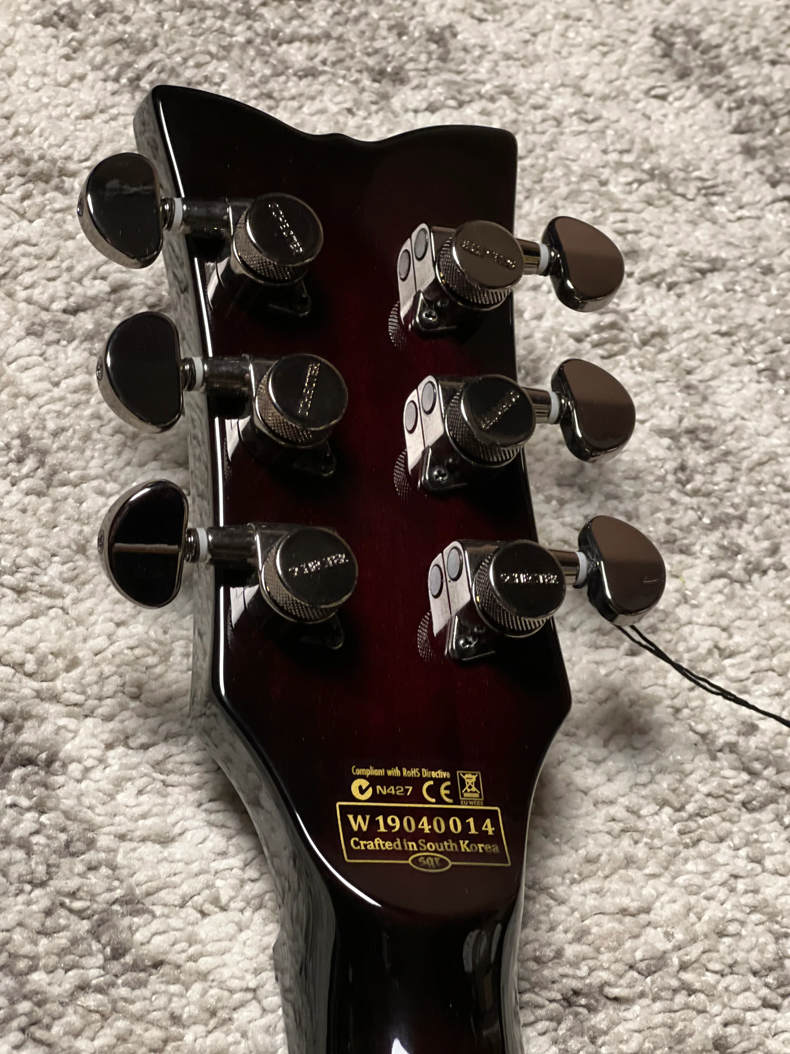 Schecter Hellraiser Solo-II Passive in Black Cherry W19040014 - Image 6