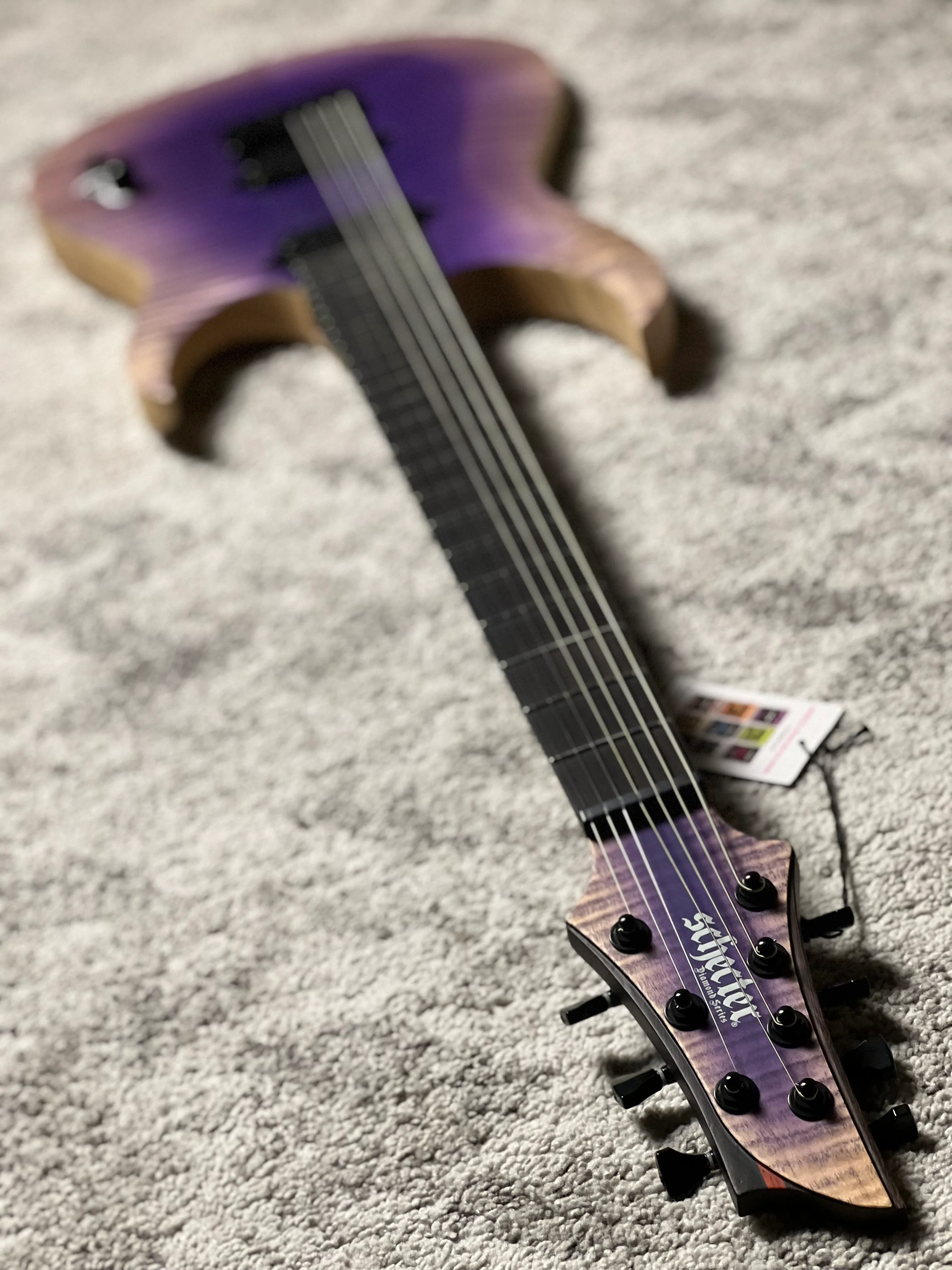 Schecter John Browne Tao-7 in Ozone Burst W26010932 - Image 8