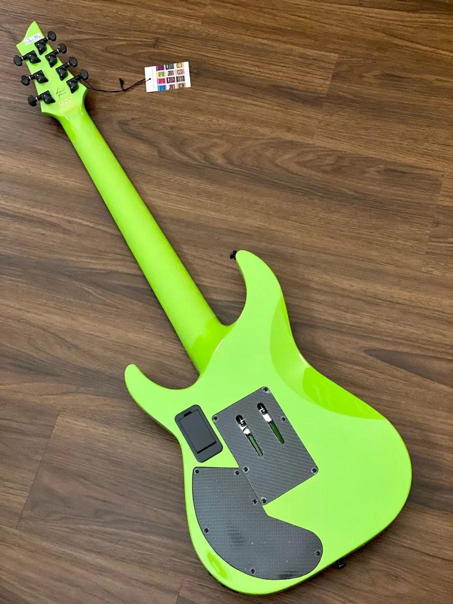 Schecter Keith Merrow KM-7 FR S with Floyd Rose in Lambo Green - Image 5