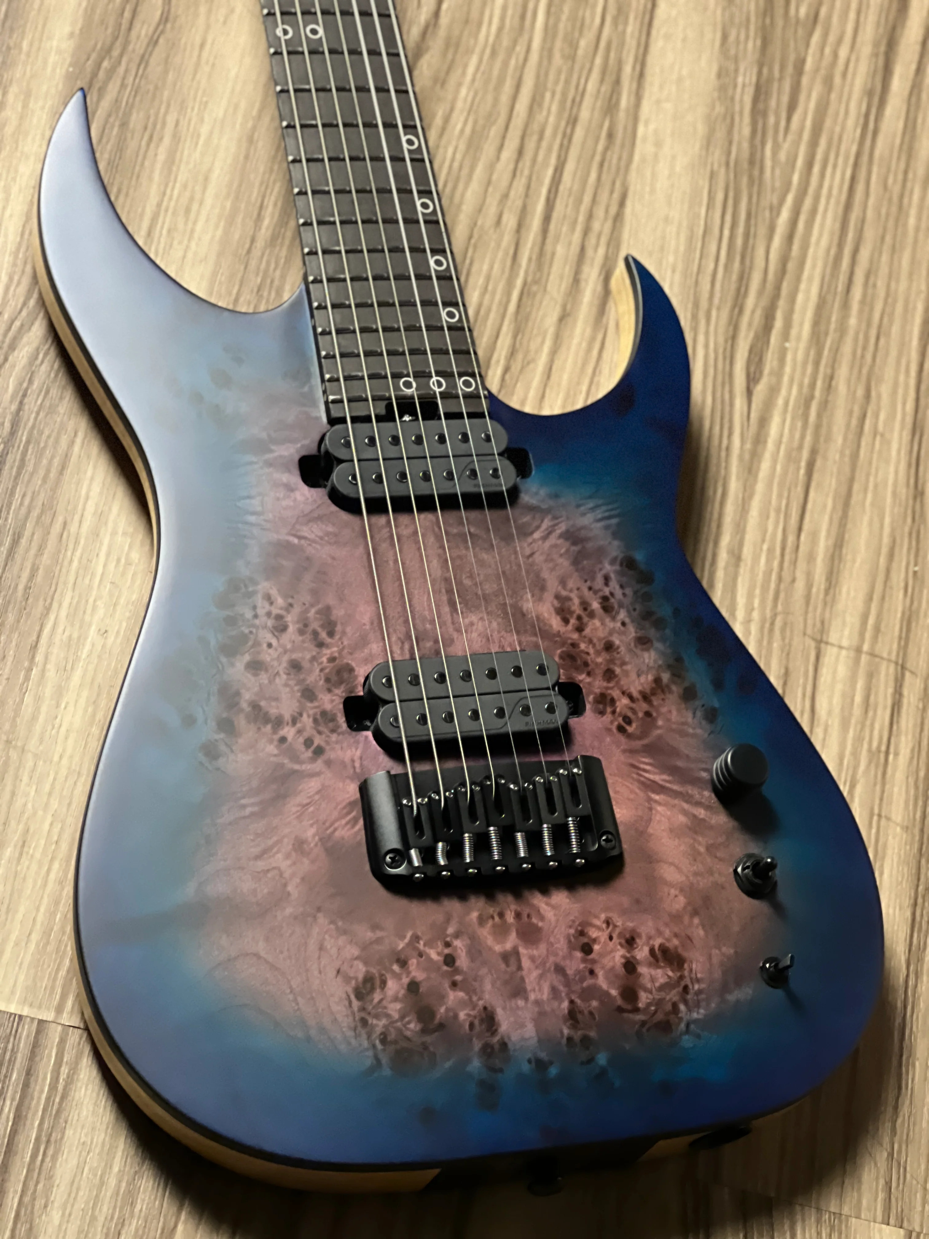 Schecter Keith Merrow KM-7 MK-III Artist BCR in Blue Crimson - Image 4