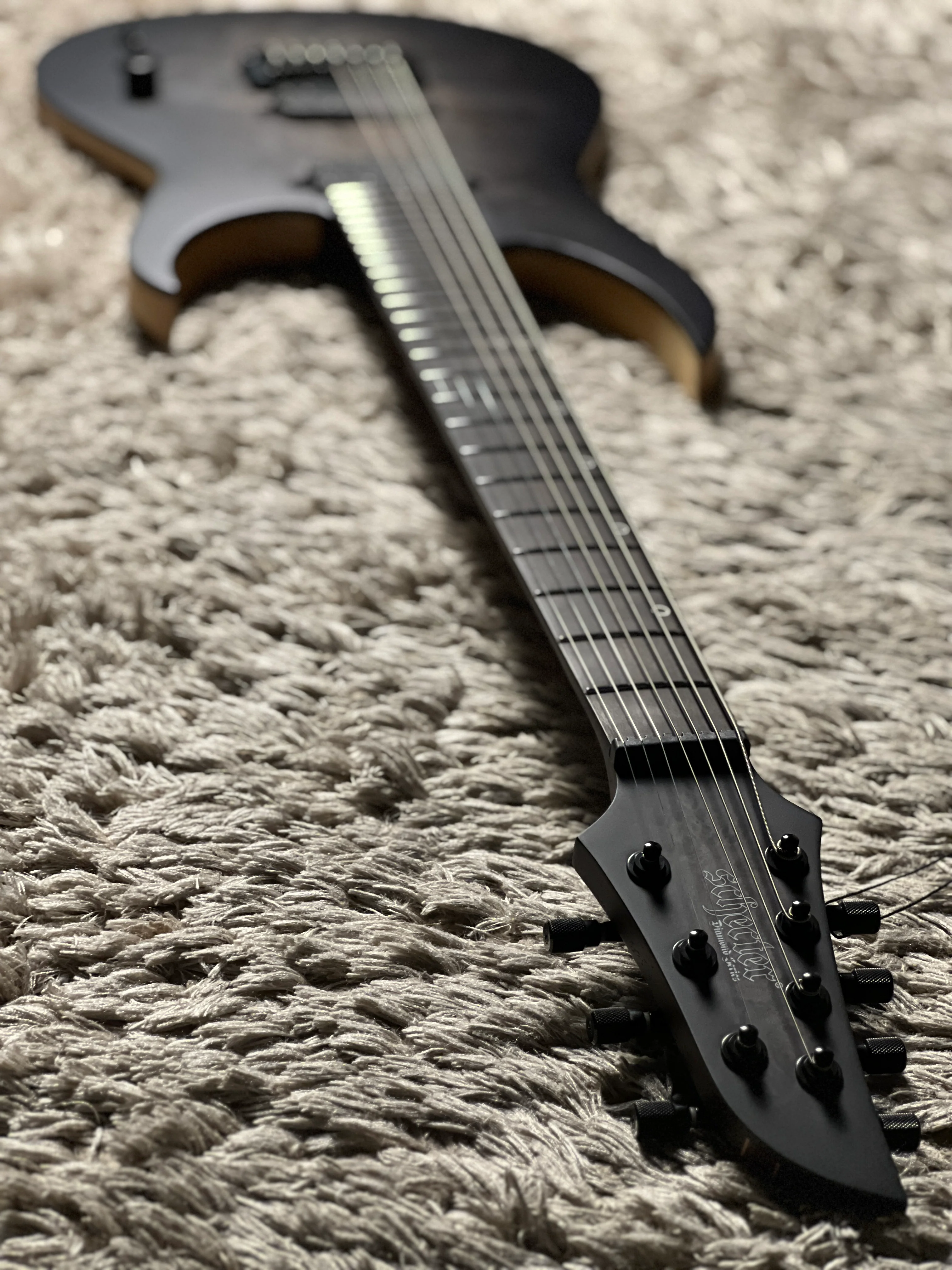 Schecter Keith Merrow KM-7 MK-III Artist in Trans Black Burst - Image 7