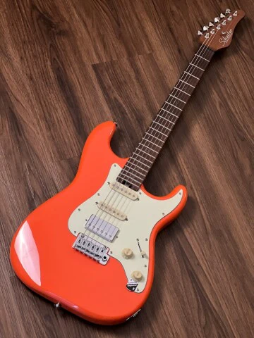 Schecter Nick Johnston Traditional HSS in Atomic Orange - Image 3