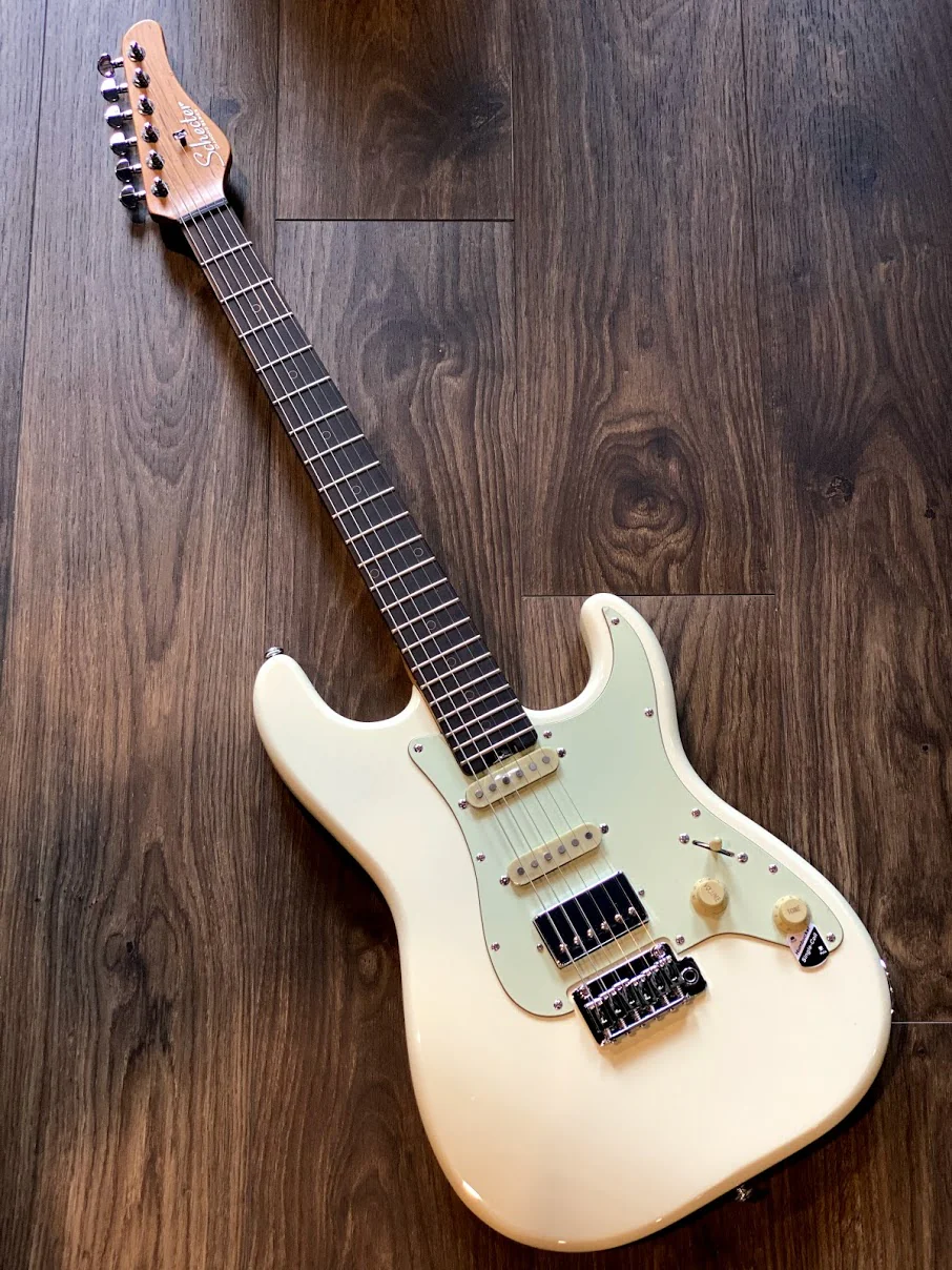 Schecter Nick Johnston Traditional HSS in Atomic Snow - Image 5