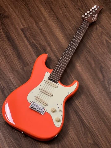 Schecter Nick Johnston Traditional SSS in Atomic Orange - Image 4