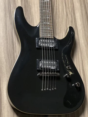 Schecter Omen 6 BLK in Gloss Black - Image 3