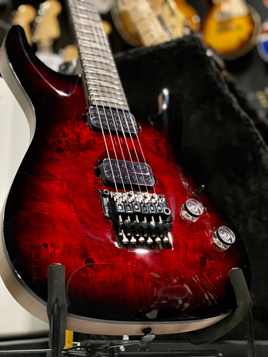 Schecter Omen Elite-6 FR - Black Cherry Burst - Image 5