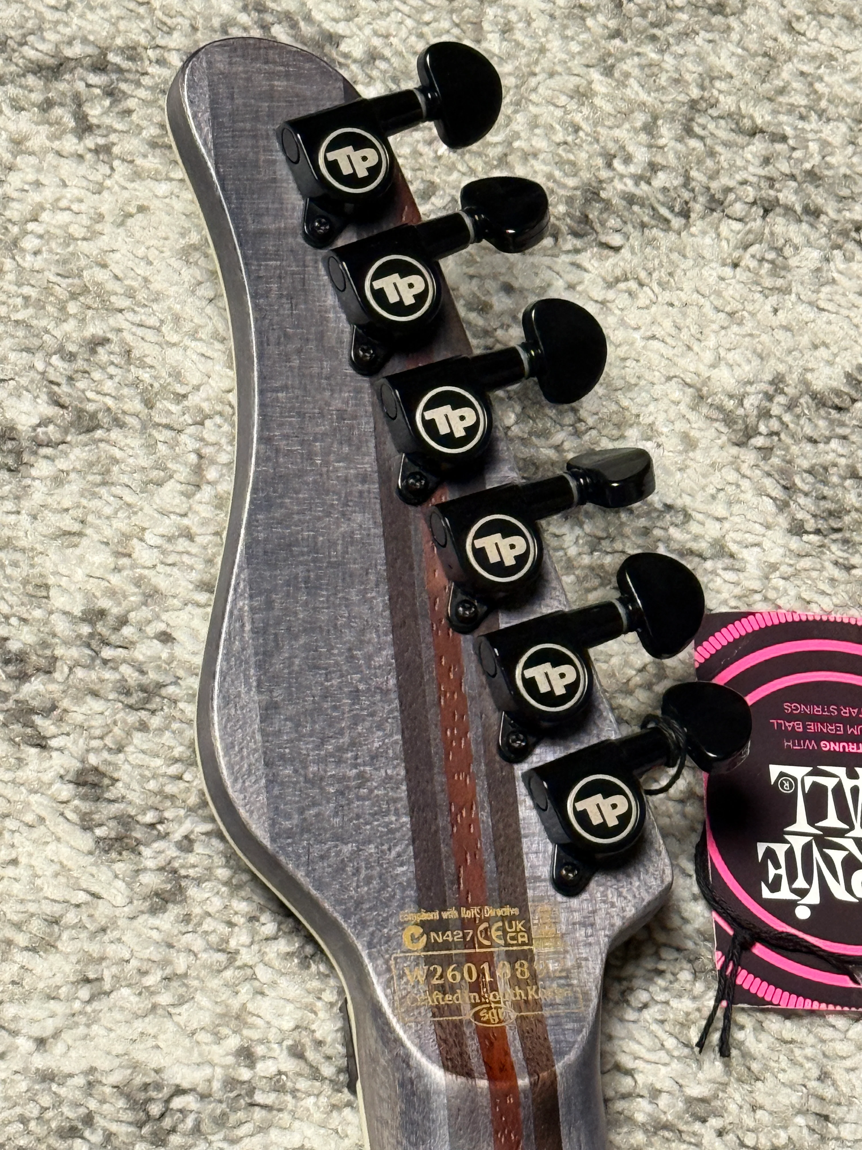 Schecter PT FR-S SLS Elite Evil Twin in Satin Black W26010892 - Image 6