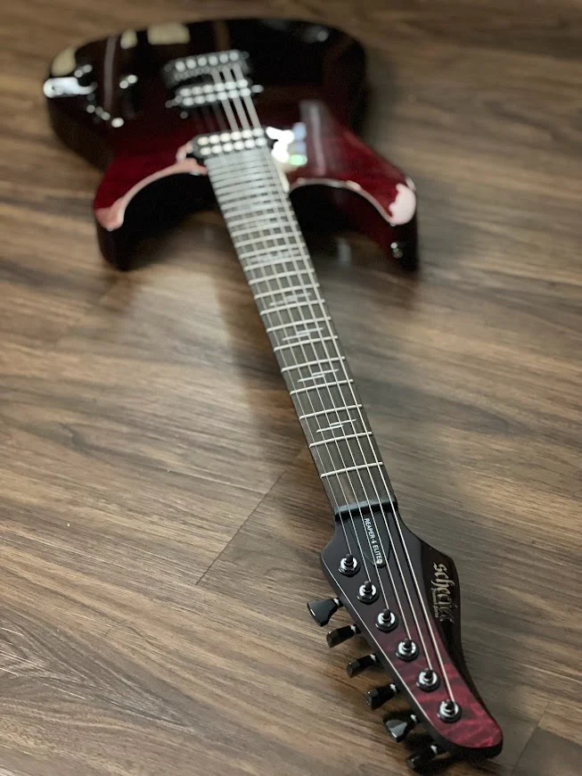 Schecter Reaper 6 Elite BB - Blood Burst - Image 6