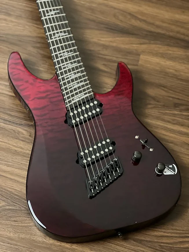 Schecter Reaper 7 Elite MS BB - Blood Burst - Image 2