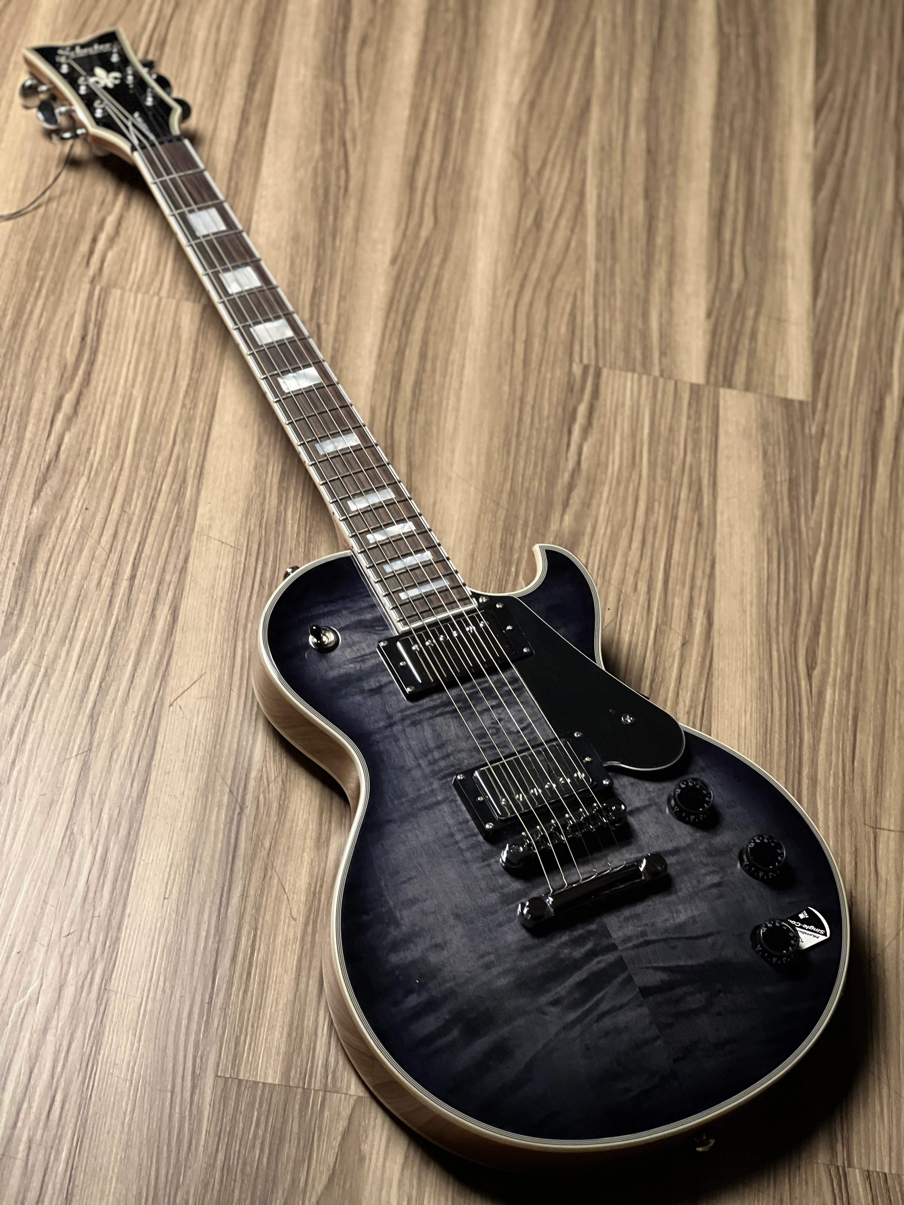 Schecter Solo-II Custom in Trans Black Burst - Image 2
