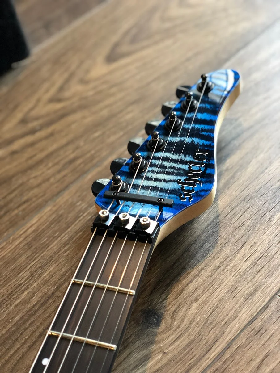 Schecter Sun Valley SS FR III in Sky Blue Burst - Image 8