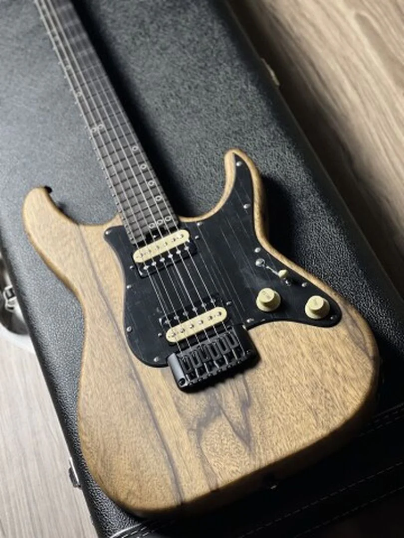 Schecter Sun Valley Super Shredder Exotic HT Black Limba in Natural Satin - Image 4
