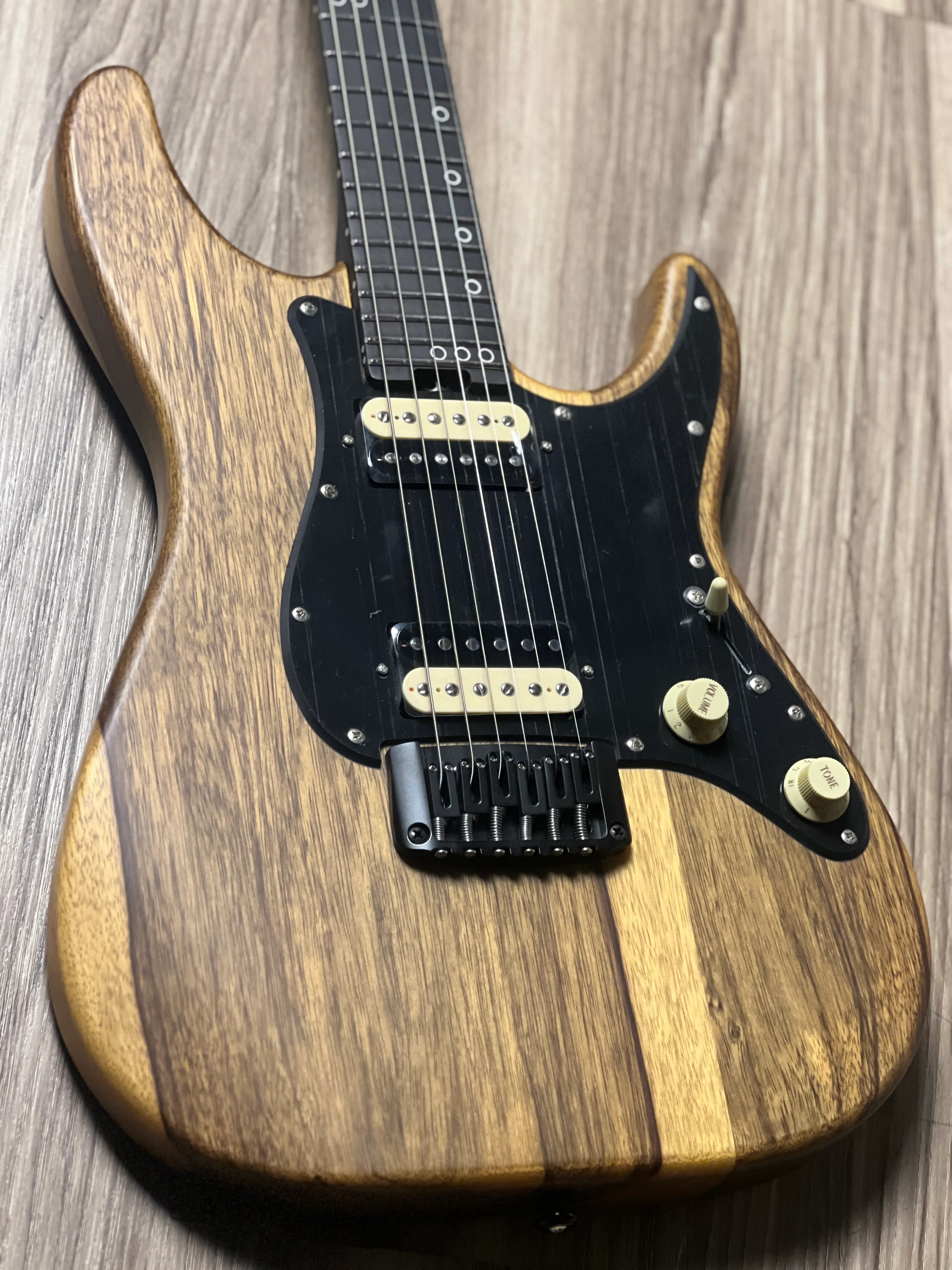 Schecter Sun Valley Super Shredder Exotic HT Black Limba in Natural Satin W23090802 - Image 5