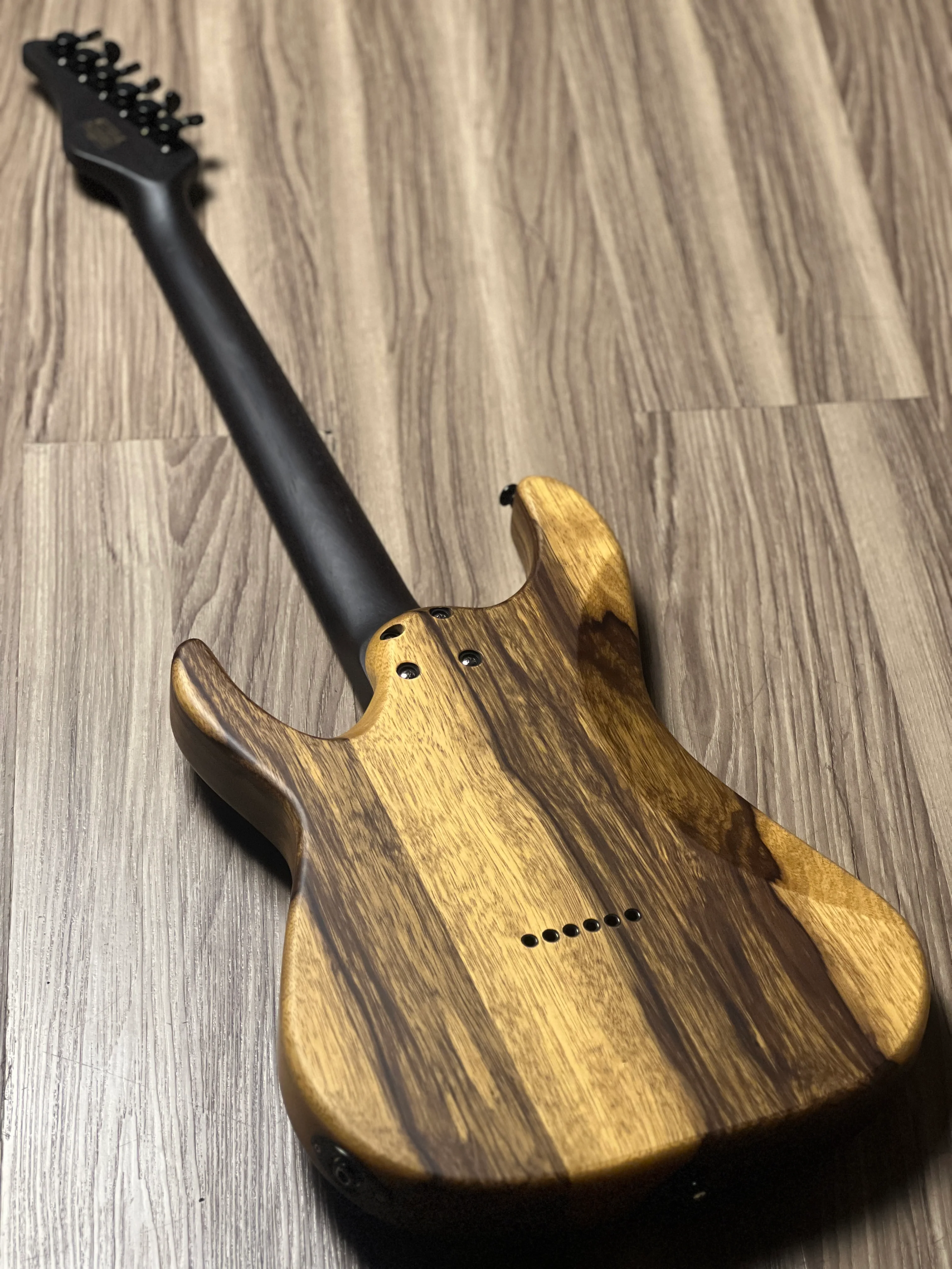 Schecter Sun Valley Super Shredder Exotic HT Black Limba in Natural Satin W23090802 - Image 6