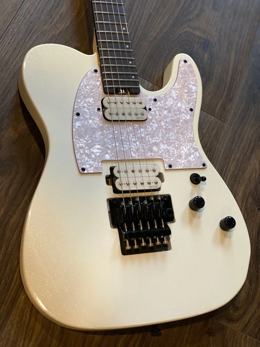 Schecter Sun Valley Super Shredder PT-FR in Metallic White - Image 2