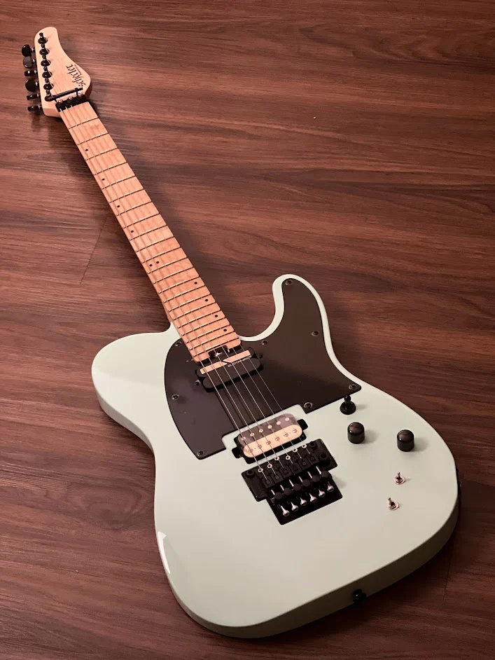 Schecter Sun Valley Super Shredder PT-FR with Sustainiac in Sea Foam Green