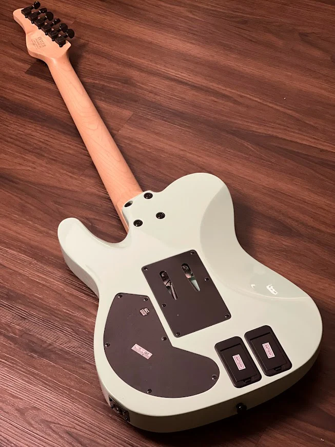 Schecter Sun Valley Super Shredder PT-FR with Sustainiac in Sea Foam Green - Image 3