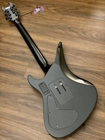 Schecter Synyster Gates Custom-S in Gloss Black with Silver Stripes - Image 5