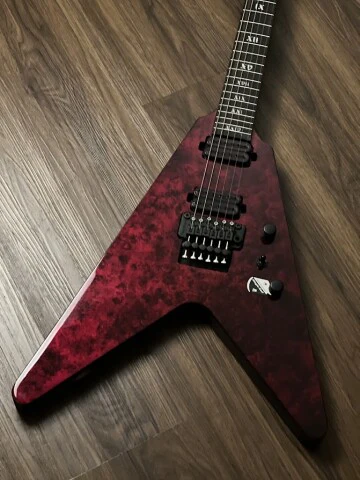 Schecter V-1 FR Apocalypse RR in Red Reign - Image 3