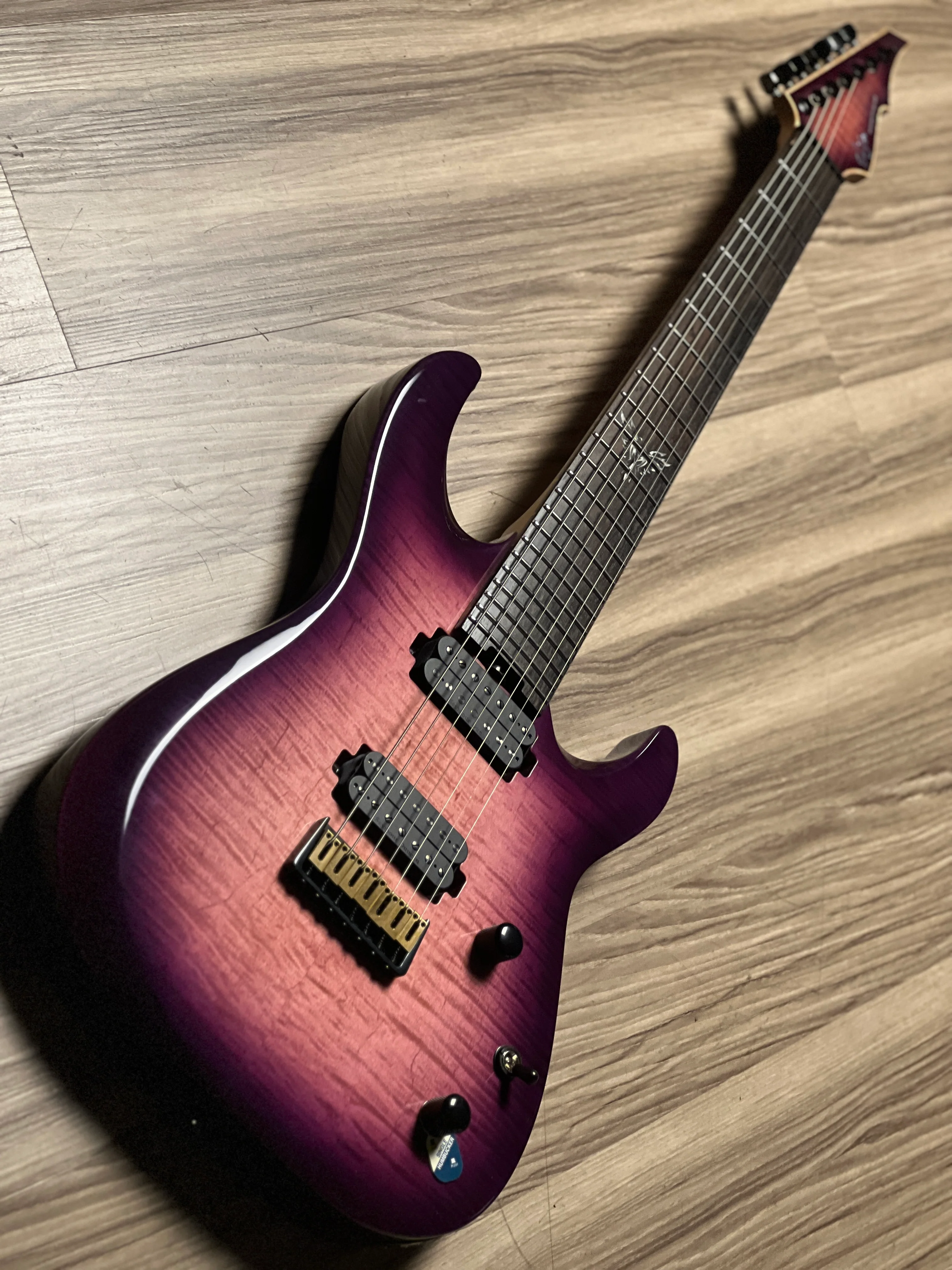 Shijie JA-7 Custom Shop in Transparent Purple Burst 2403 - Image 3