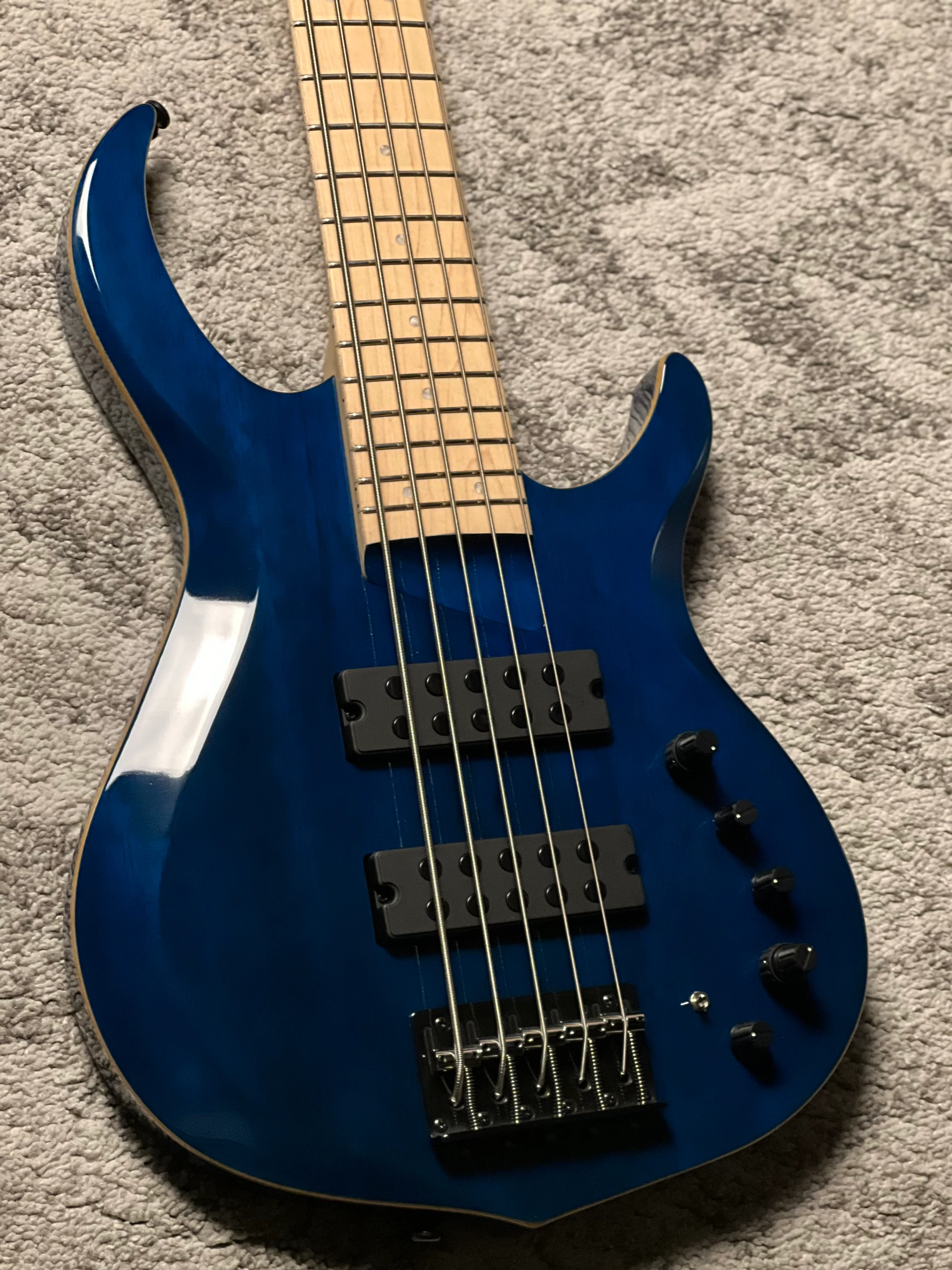 Sire Marcus Miller M2 5 String 2nd Gen Electric Bass in Transparent Blue - Image 4