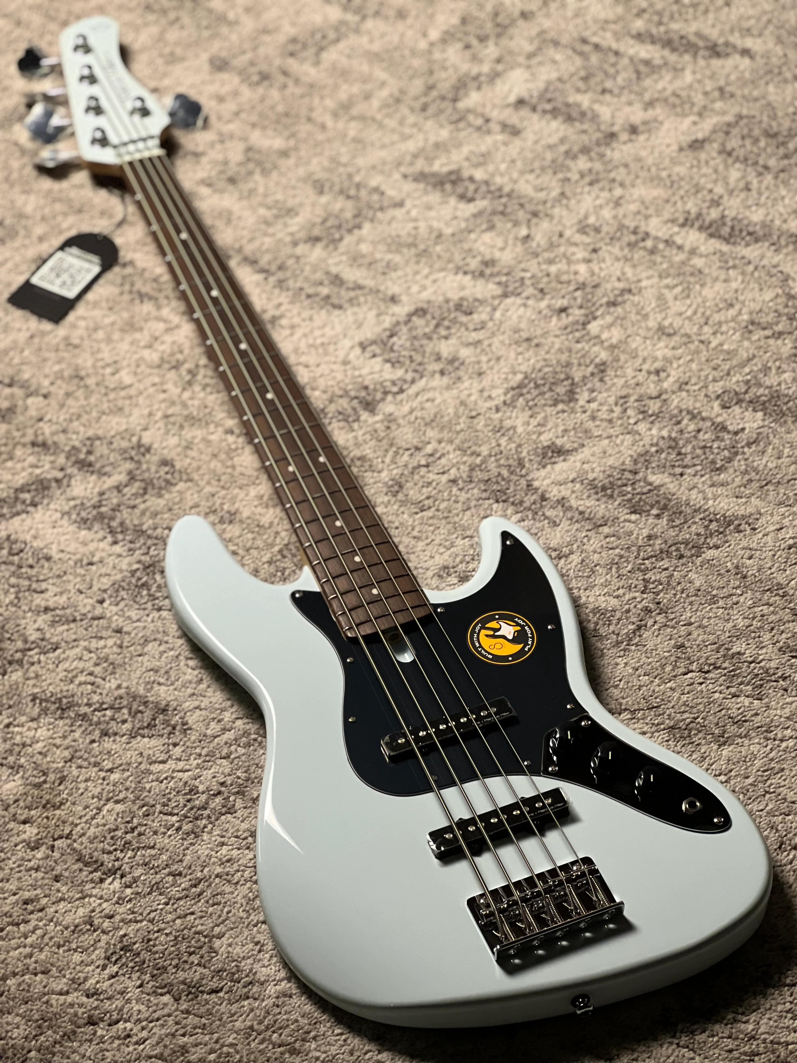 Sire Marcus Miller V3P Passive 5-String Bass Guitar in Sonic Blue - Image 2