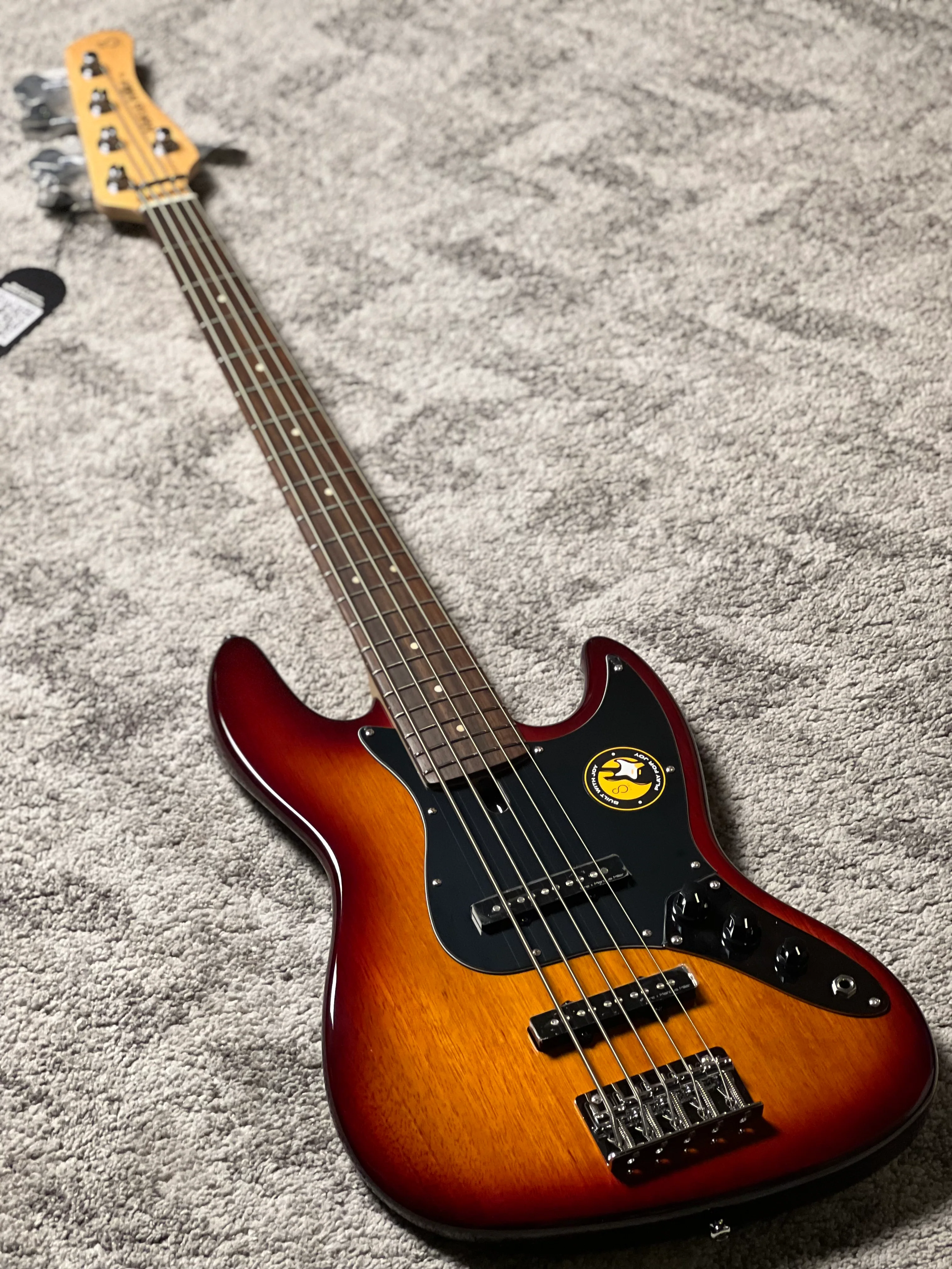 Sire Marcus Miller V3P Passive 5-String Bass Guitar in Tobacco Satin - Image 2