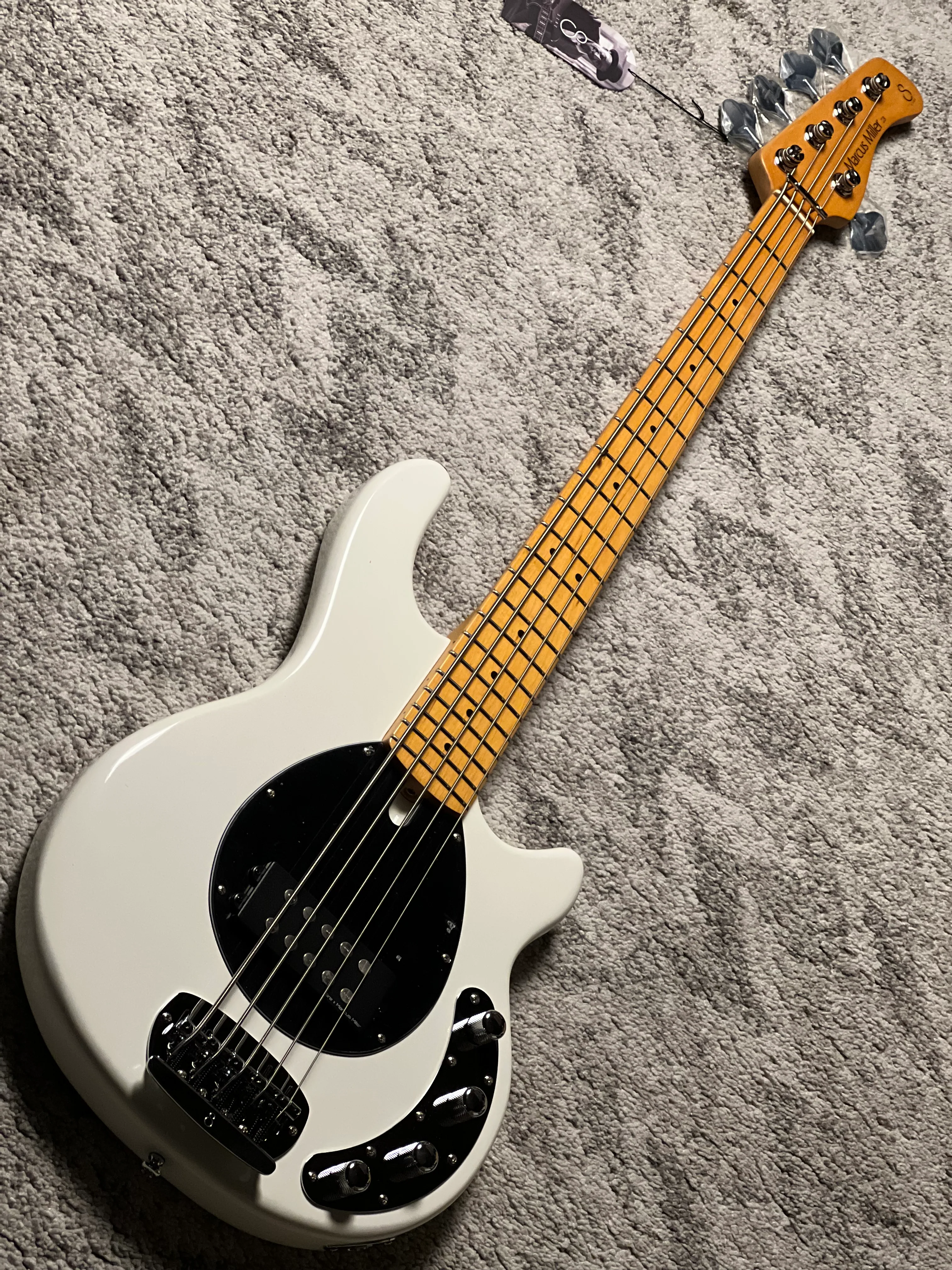 Sire Marcus Miller Z3 5-String Bass Guitar in Antique White - Image 3