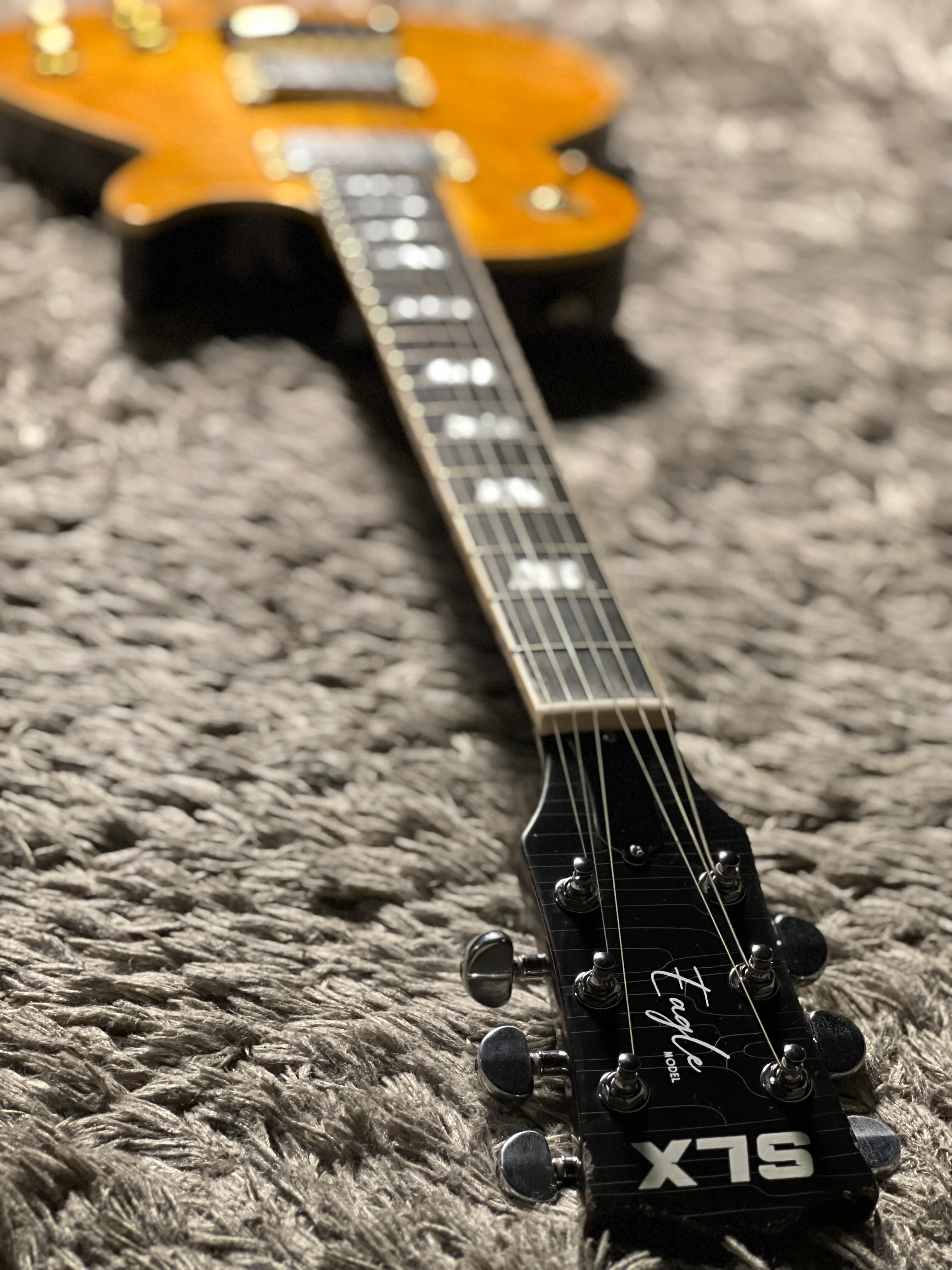 SLX Eagle Antique in Dirty Lemon with Nitrocellulose Lacquer (Medium Relic) - Image 9