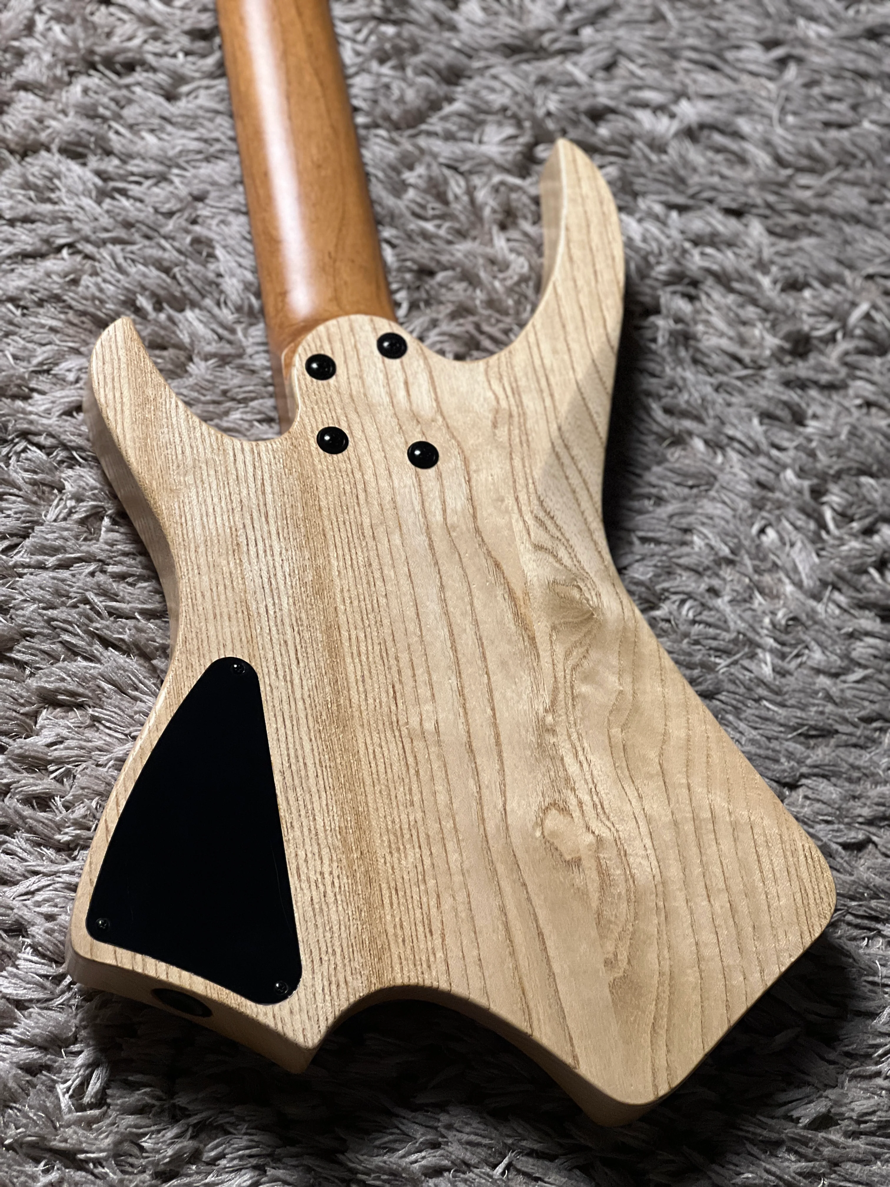 SLX Mollo MH-720 Headless 7 String Multiscale in Trans Pink Natural with Rosewood FB - Image 6