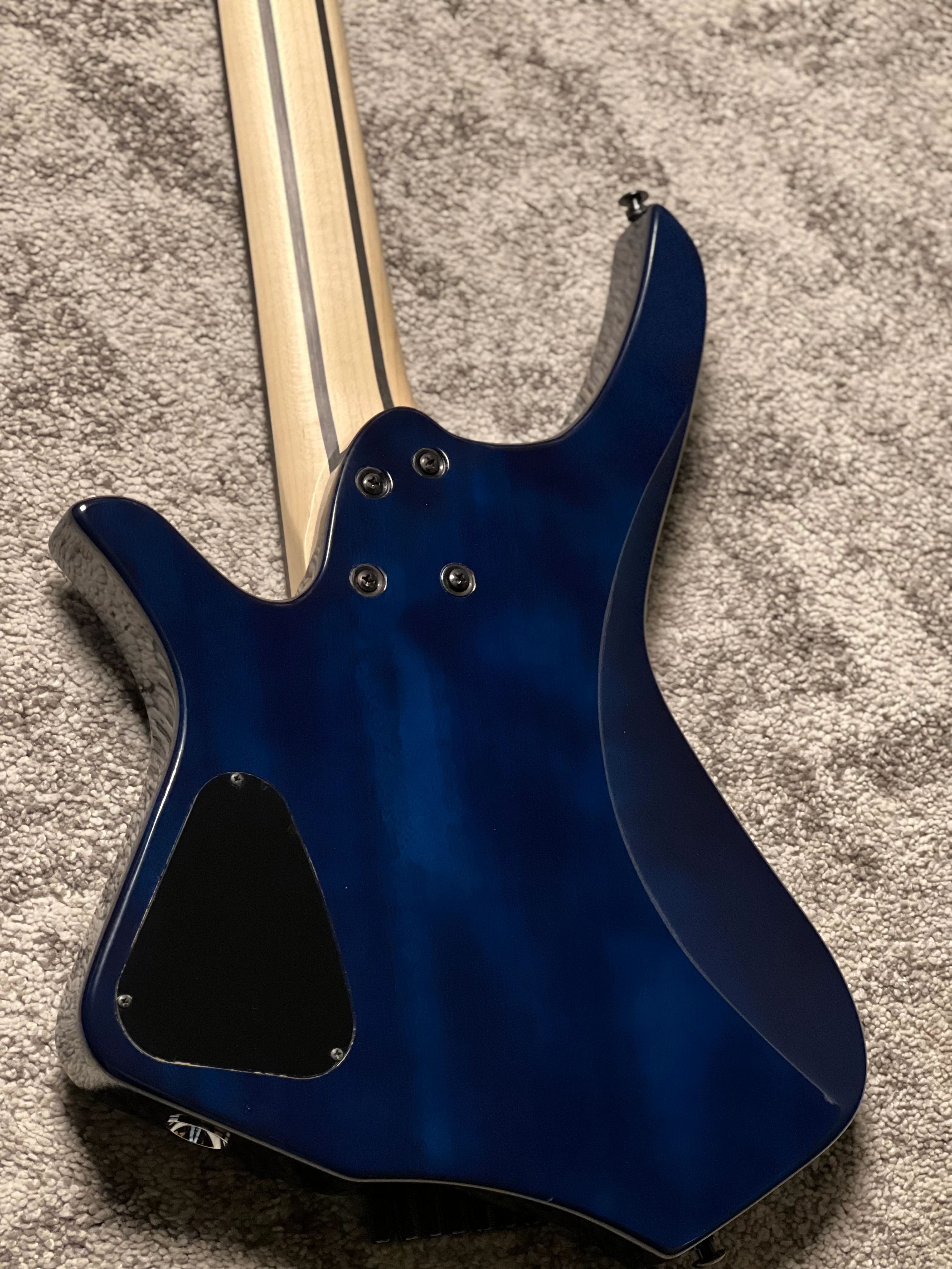 SLX Raptor Hybrid 7 Model A Headless with Flame Top in Ocean Blue Burst - Image 6