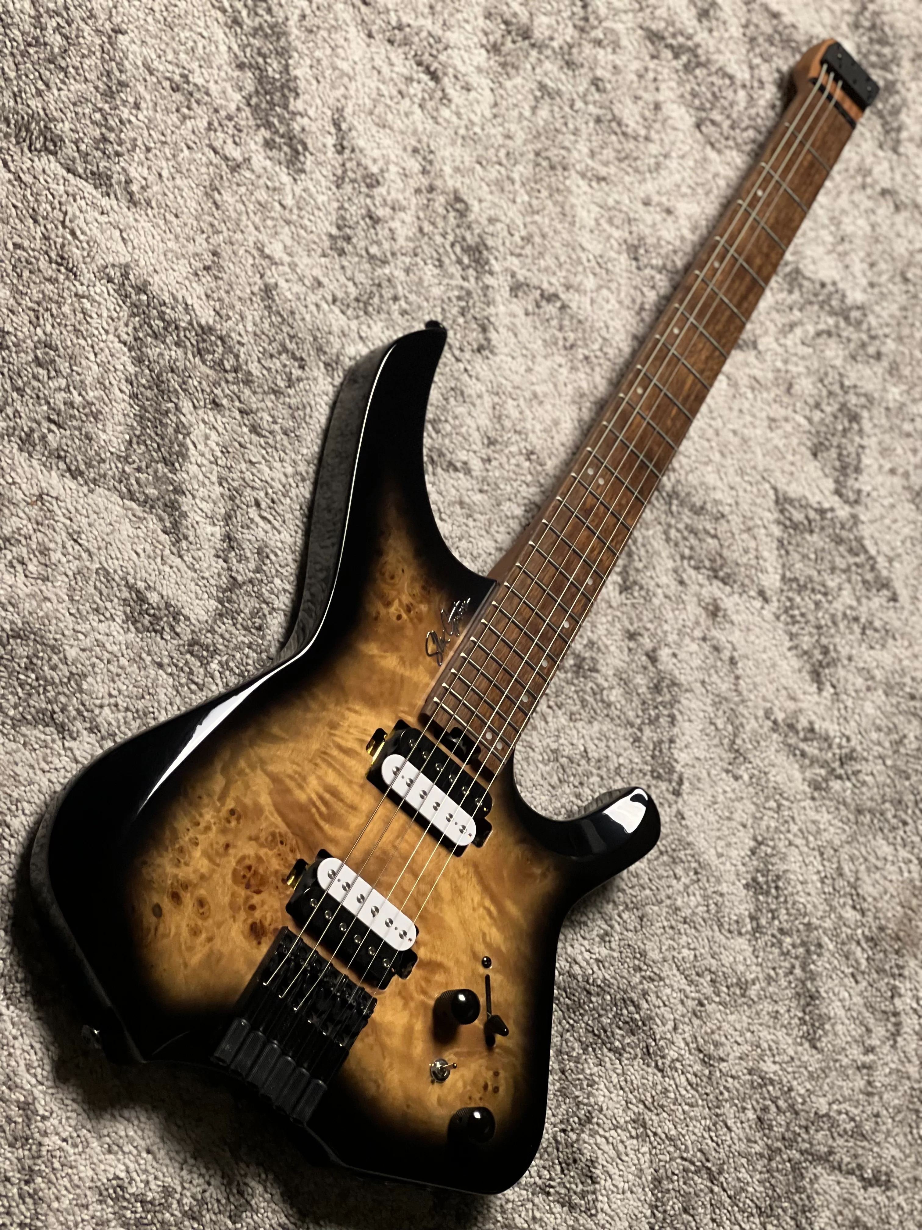 SLX Raptor Model A Headless with Burl Top in Charcoal Burst - Image 3