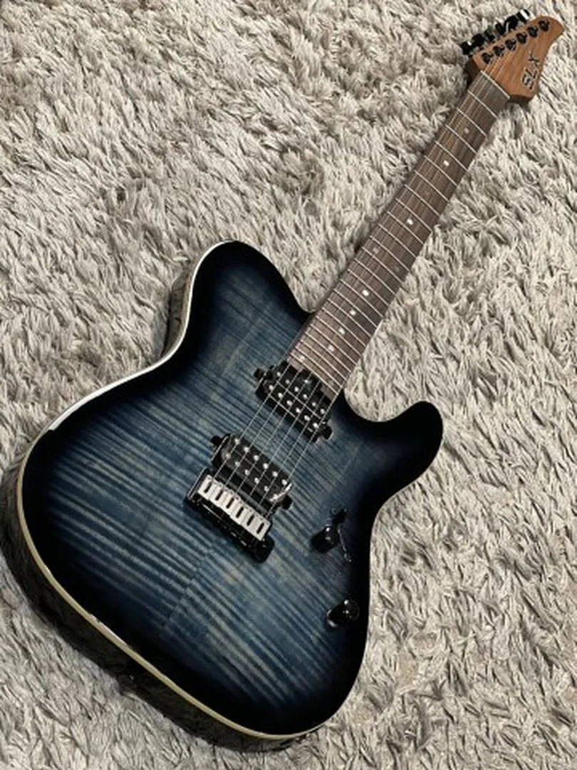 SLX Raven Modern 24 HH in Faded Blue Burst with Rosewood FB - Image 3
