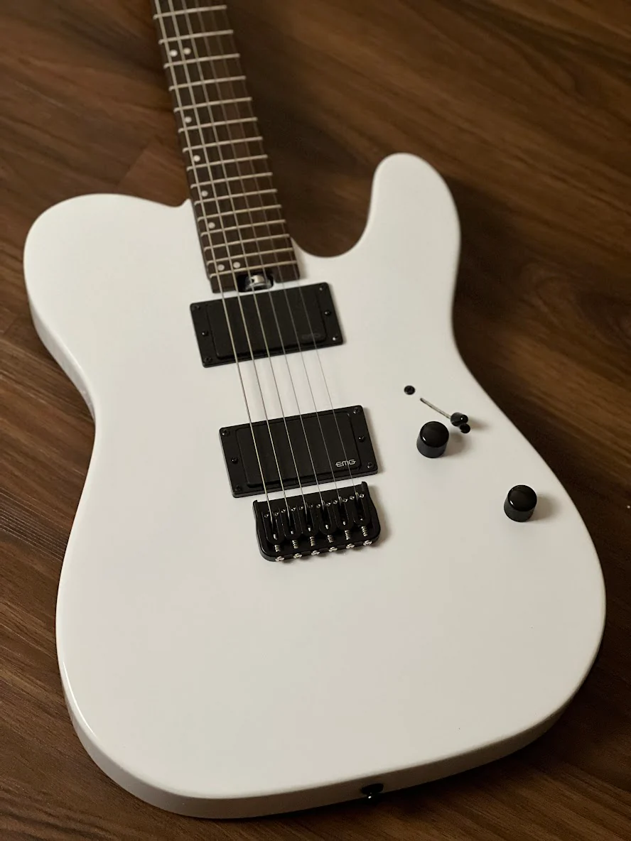 SLX Raven Modern Pro 24 HH in Gloss White with Rosewood FB - Image 5