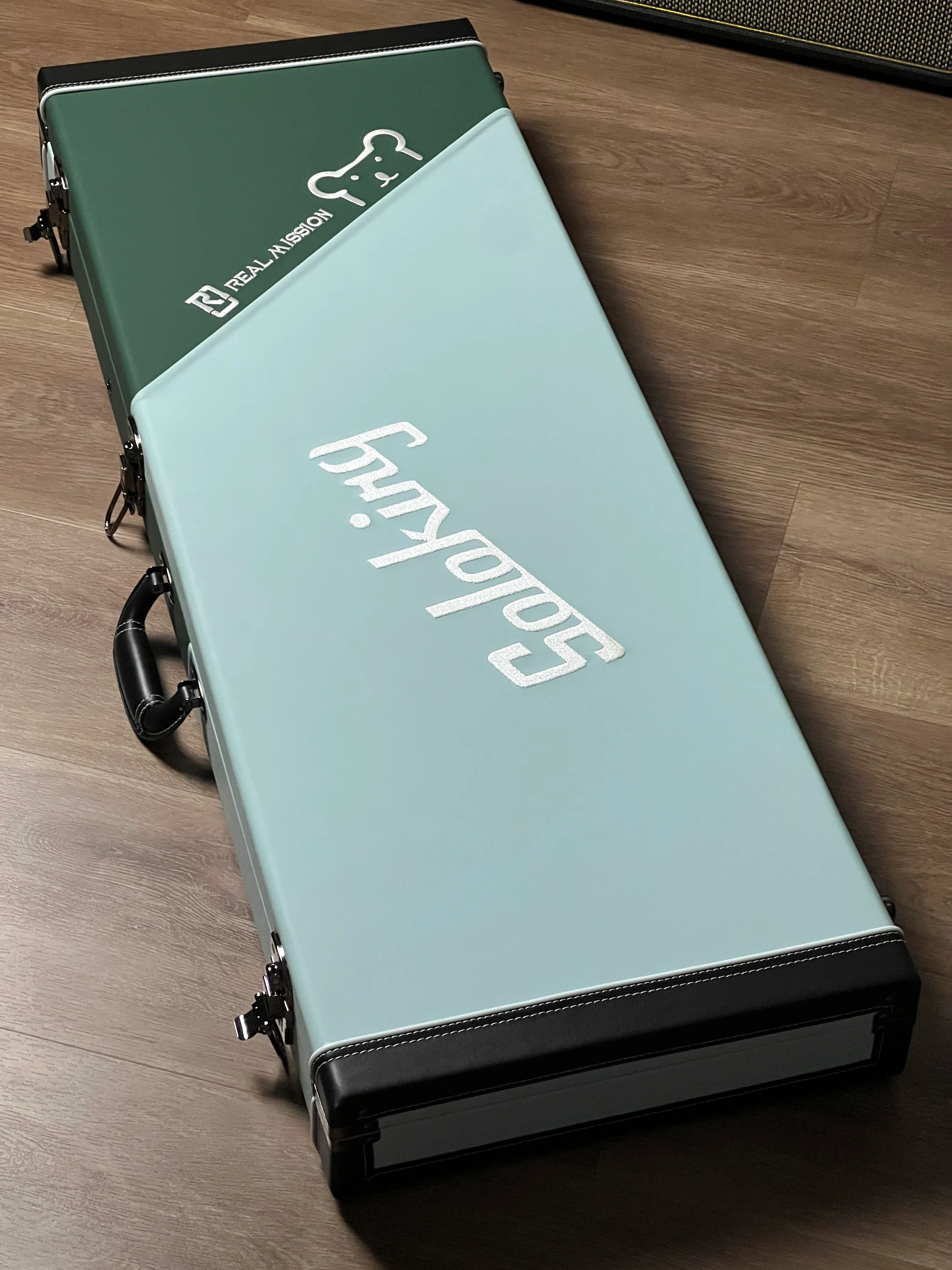 Soloking MS-1 Custom 24 HH Thinline Elite in Turquoise Wakesurf Limited Edition with Hardshell Case - Image 12