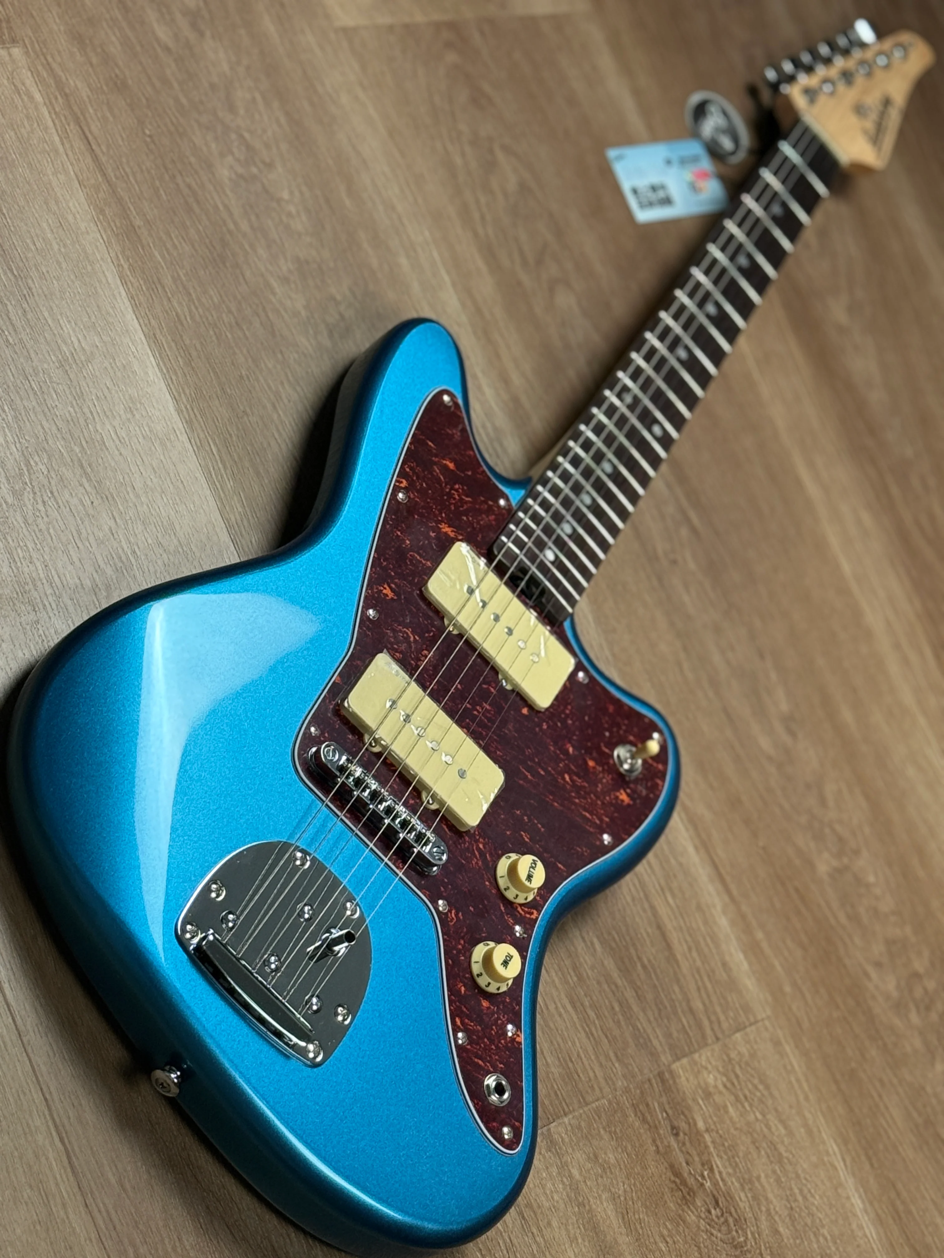 Soloking JM-1 Offset Special with Rosewood FB in Lake Placid Blue - Image 4