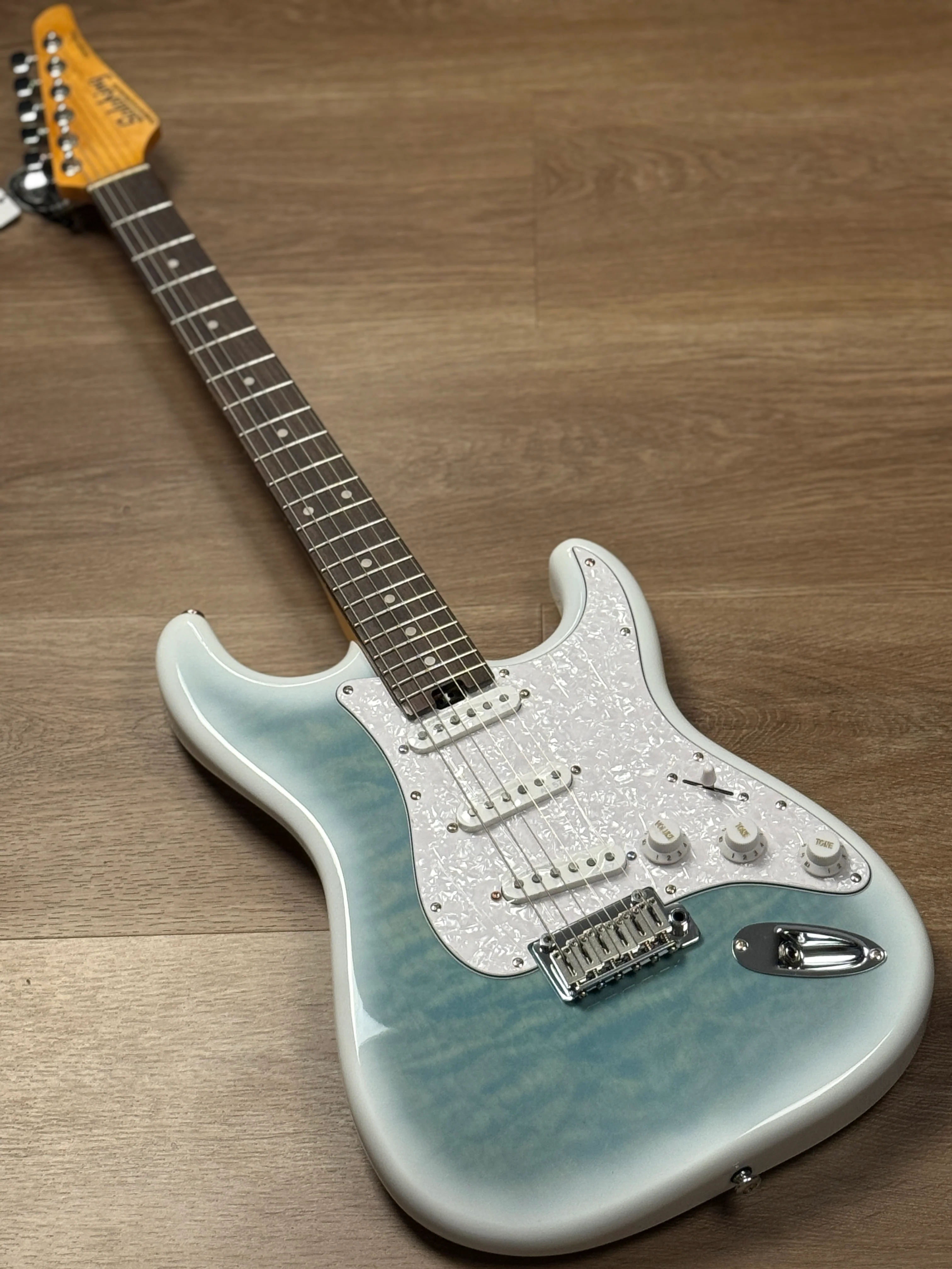 Soloking MS-1 Artisan Quilt SSS with Rosewood FB in Larimar Nafiri Special Run - Image 3