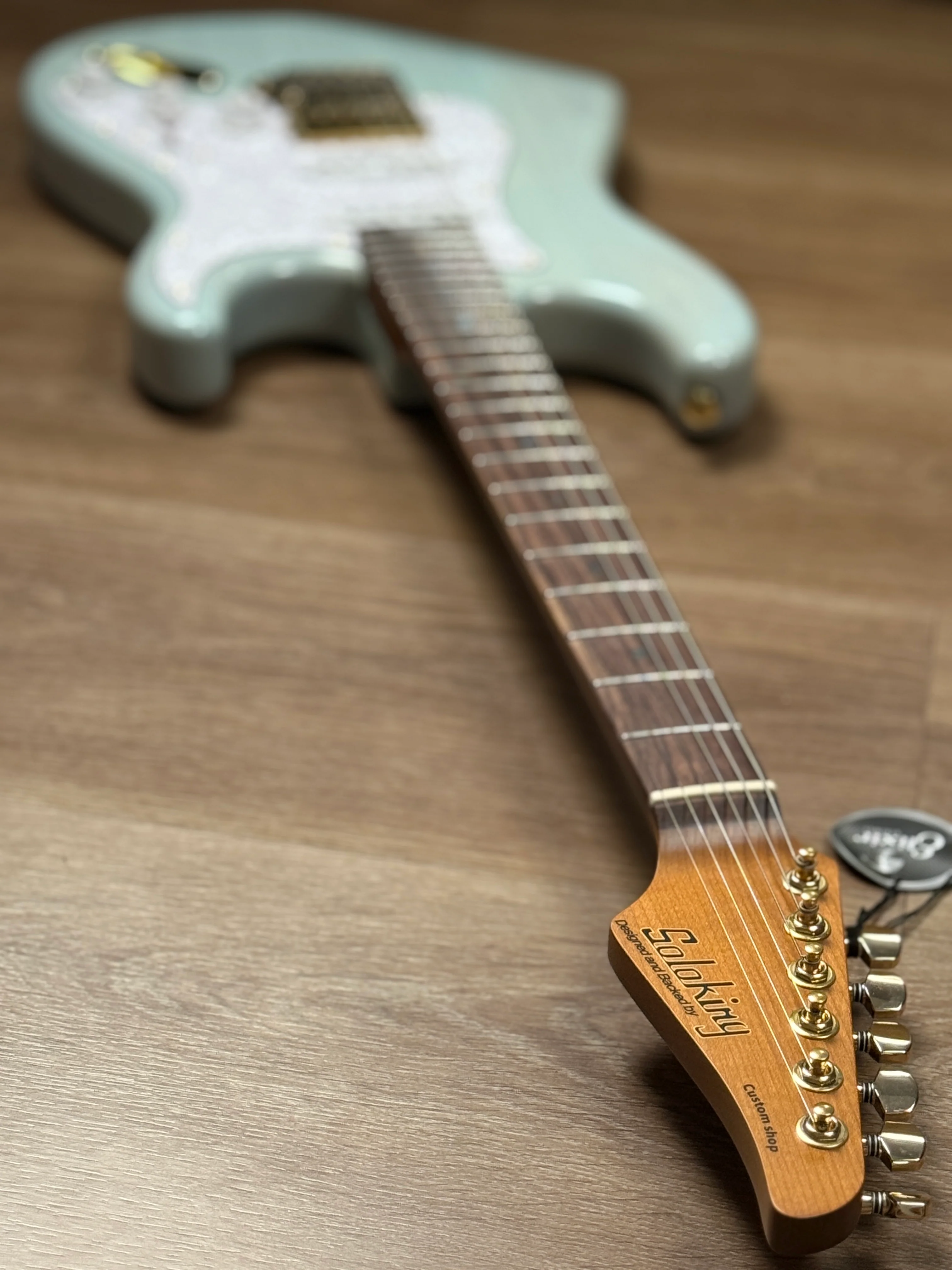 Soloking MS-1 ASH Artisan with Rosewood FB in Transparent Ice Blue JESCAR - Image 8