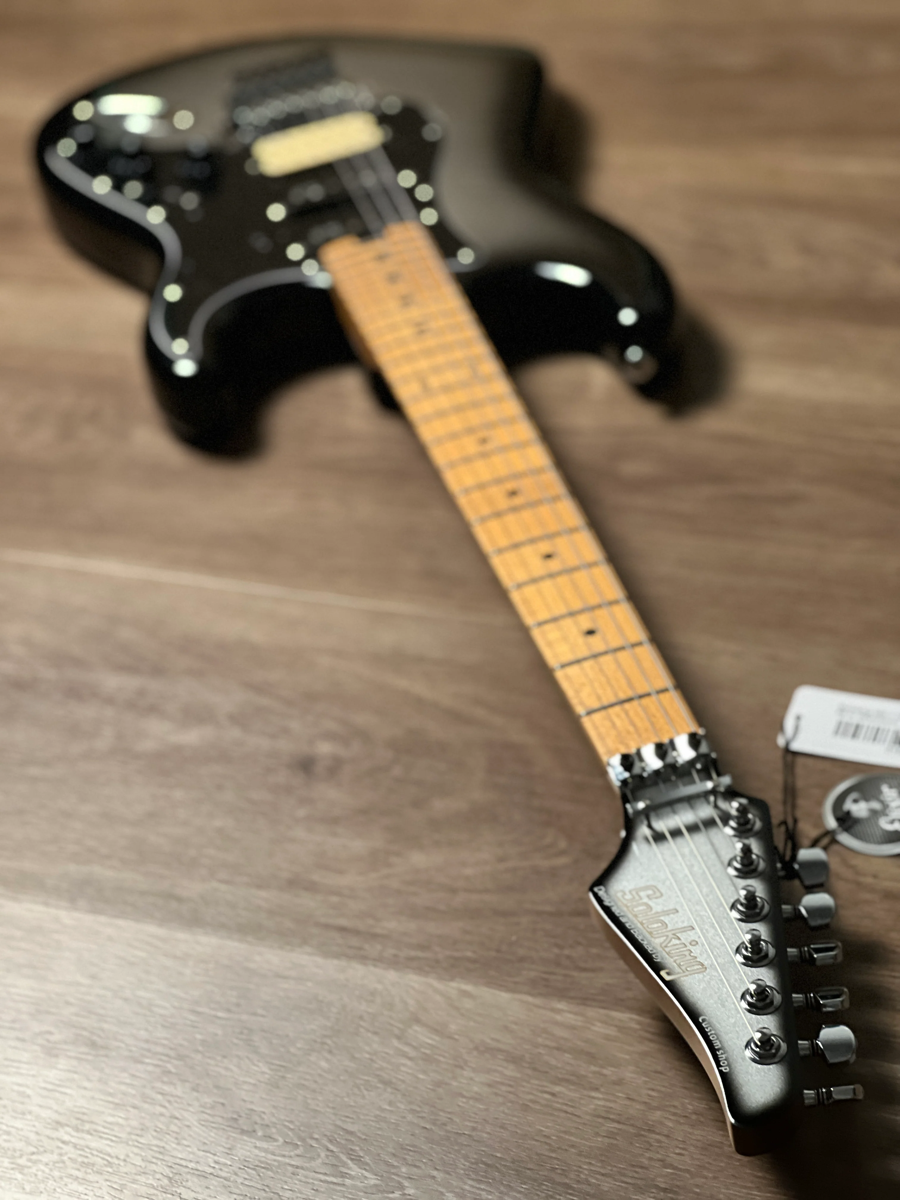 Soloking MS-1 Classic 22 HSS FR with roasted maple FB in Silverburst Nafiri Special Run JESCAR - Image 6