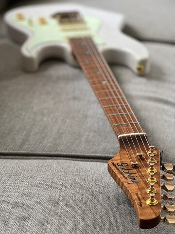 Soloking MS-1 Classic Ash FMN in White Blonde with Roasted Flame Maple Neck Nafiri Special Run - Image 8