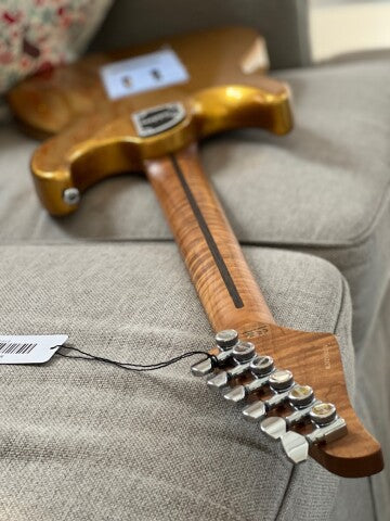 Soloking MS-1 Classic Gold Sparkle with Roasted Flame Maple Neck Nafiri Special Run - Image 2